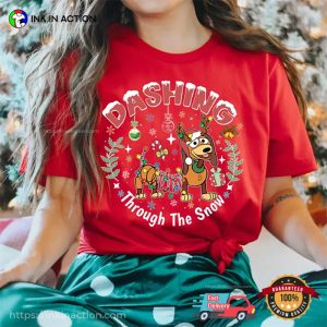 Dashing Through The Snow Toy Story Dog Christmas Shirt
