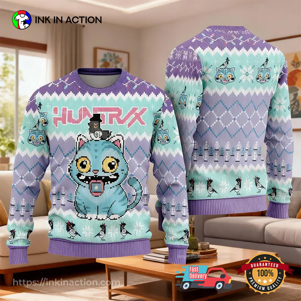 Derpy Tiger Funny Demon Ugly Sweater Derpy Tiger Funny Demon Ugly Sweater