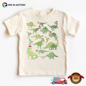 Dinosaurs Santa Dinos Holiday Shirt 2 InkInAction.com