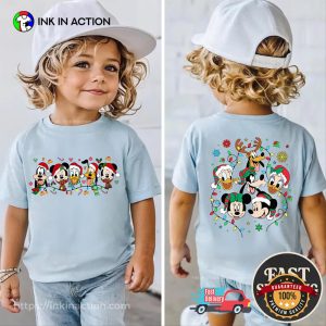 Disney Christmas Kids Mickey And Friends Holiday T shirt InkInAction.com