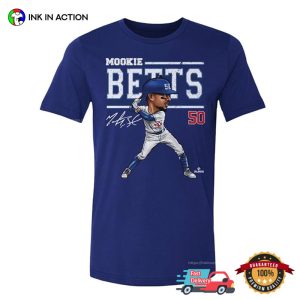Dodgers Mookie Betts 50 Signature Shirt