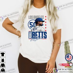 Dodgers Player Mookie Betts #50 Signature Shirt