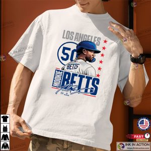Dodgers Player Mookie Betts #50 Signature Shirt