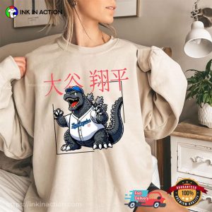 Dodgers Shohei Ohtani Godzilla Japanese Shirt 3 InkInAction.com