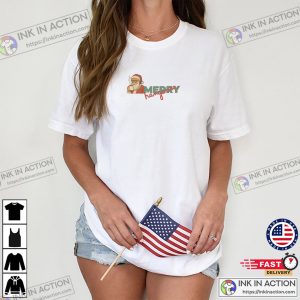 Drinking Santa Merry Hangover Funny Christmas Party Comfort Colors Shirt