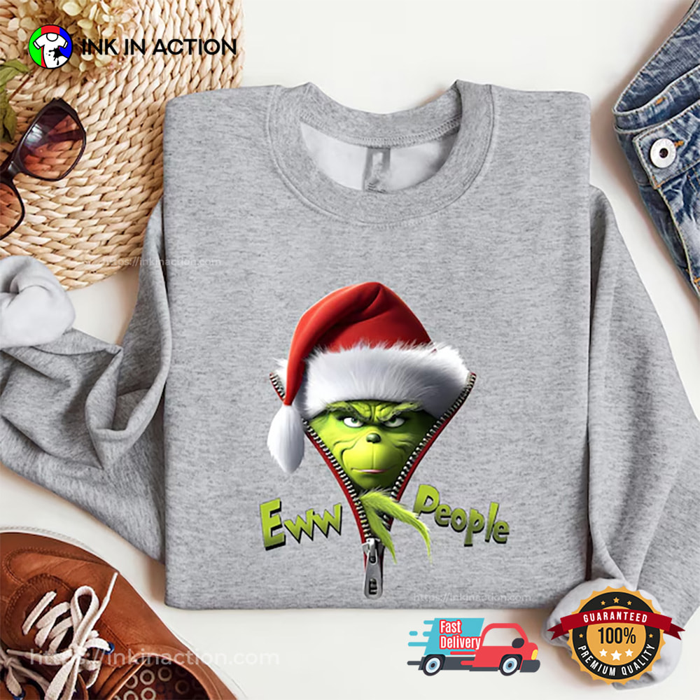 Eww People Grinch With Santa T-shirt Eww People Grinch With Santa T-shirt