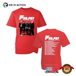 FIVE BOY Band Keep On Moving Concert T-shirt