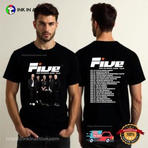 FIVE BOY Band Keep On Moving Concert T-shirt