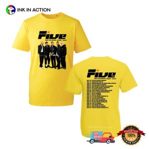 FIVE BOY Band Keep On Moving Concert T shirt InkInAction.com