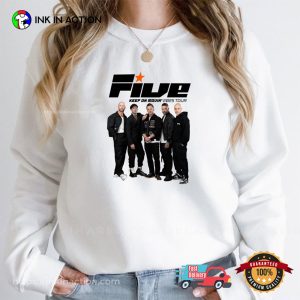 Five Boy Band 2025 Tour T-shirt