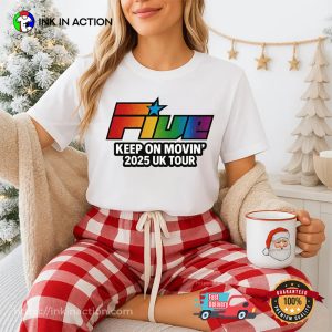 Five Boy Keep On Movin Tour 2025 T-shirt