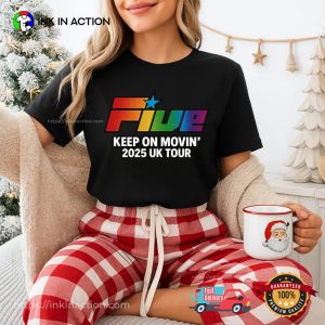 Five Boy Keep On Movin Tour 2025 T-shirt