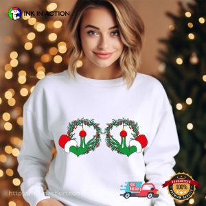 Funny Grinch Hands Sarcastic Christmas Gifts Shirt InkInAction.com