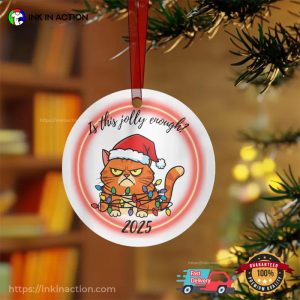 Grumpy Cat Christmas Ornament 3 InkInAction.com