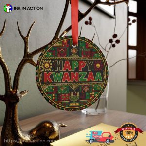 Happy Kwanzaa Holiday Decor Ornament