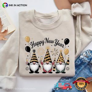 Happy New Year Gnome Party Celebration Shirt 1 InkInAction.com