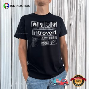 Introvert Label Happy World Introvert Day Shirt
