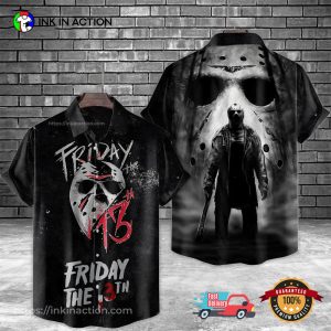 Jason Voorhees Friday The 13Th Horror Movie Halloween Hawaiian Shirt