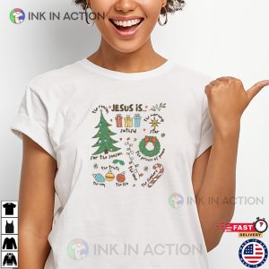 Jesus Is Christmas, christmas themed shirts InkInAction.com