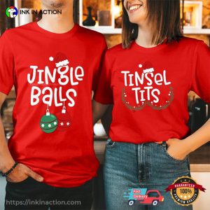Jingle Balls And Tinsel Tits Funny Christmas Couple Shirt 2 InkInAction.com