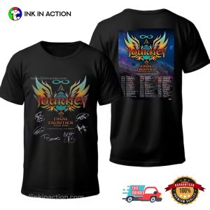 Journey Band Final Frontier Tour 2026 2 Sided Shirt