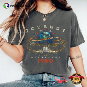 Journey Rock Band Departure 1980 Comfort Colors Tee
