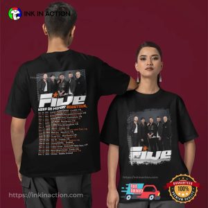 Keep On Movin’ UK Five Band Tour 2025 T-shirt