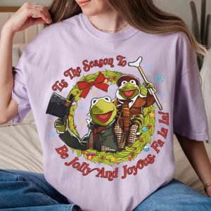 Kermit The Frog Muppet Christmas Carol Comfort Colors Shirt