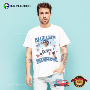 Kike Hernandez Blue Crew Los Angeles Dodgers Baseball T-shirt Kike Hernandez Blue Crew Los Angeles Dodgers Baseball T-shirt