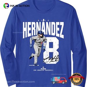 Kike Hernandez Los Angeles D Baseball Players T-shirt Kike Hernandez Los Angeles D Baseball Players T-shirt