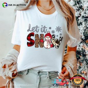 Let It Snow Christmas Snowflake Shirt