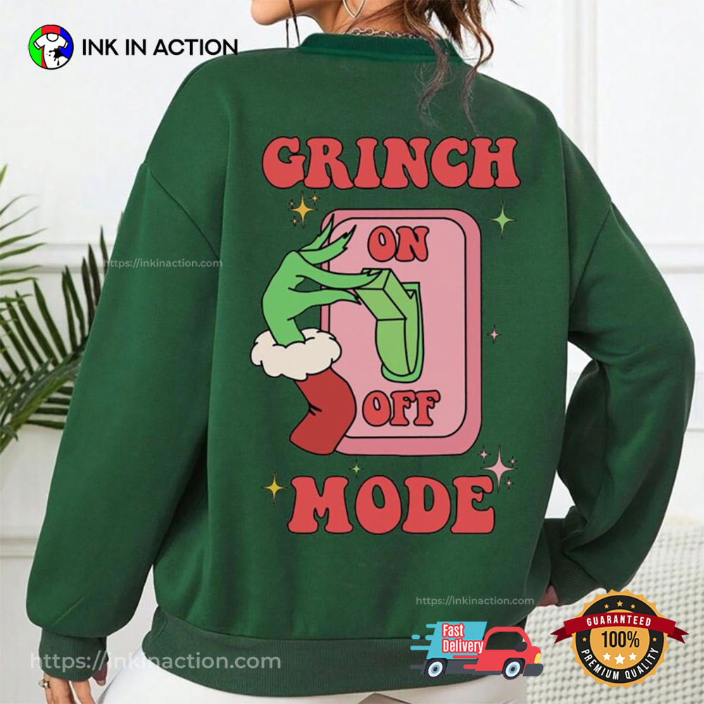 Little Grinch Mode On Off Lovers Shirt Little Grinch Mode On Off Lovers Shirt