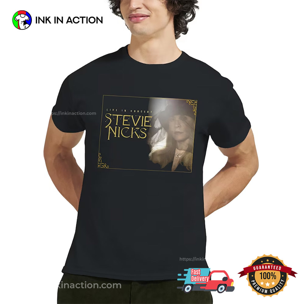 Live In Concert Stevie Nicks Tour Merch 2 Sided T-shirt