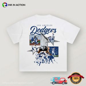 Los Angeles Dodgers Team Back To Back Champions 2025 2-sided Shirt