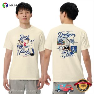 Los Angeles Dodgers Team Back To Back Champions 2025 2-sided Shirt