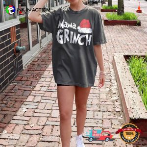Mama Grinch Christmas Mom Funny Hat Shirt InkInAction.com