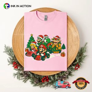 Mario Kart Christmas Holiday Racing Funny Xmas Gift T-Shirt