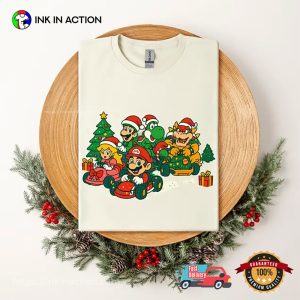 Mario Kart Christmas Holiday Racing Funny Xmas Gift T Shirt 2 InkInAction.com