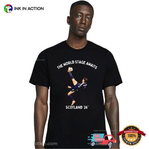 McTominay bicycle kick Scotland WC 2026 Shirt 2 InkInAction.com