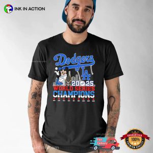 Mickey Los Angeles Dodgers Champs 2025 Tee 2 InkInAction.com