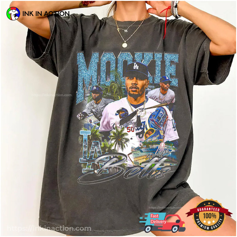 Mookie Betts LA Dodgers Vintage Comfort Colors Shirt