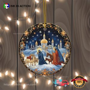Orthodox Jesus Religious Christmas Ornament InkInAction.com