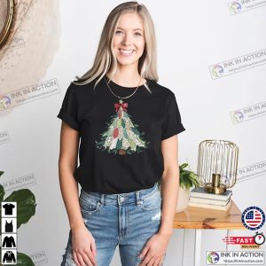 Patchwork Christmas Tree Coquette Vintage Shirt