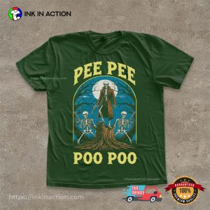 Pee Pee Poo Poo Spooky Funny Skeleton Graphic T-shirt
