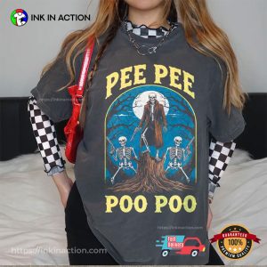 Pee Pee Poo Poo Spooky Funny Skeleton Graphic T-shirt Pee Pee Poo Poo Spooky Funny Skeleton Graphic T-shirt