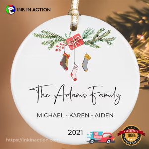 Personalized Family Christmas Keepsake Ornament