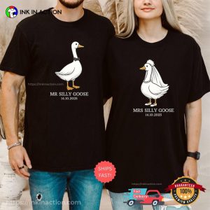 Personalized Mrs. and Mr. Silly Goose Honeymooning Matching Shirt Personalized Mrs. and Mr. Silly Goose Honeymooning Matching Shirt