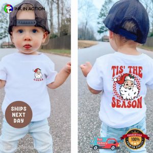 Personalized Tis The Season Christmas Santa Claus 2-sided Shirt