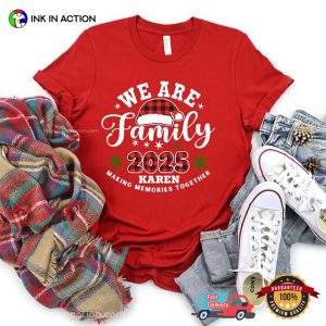 Personalized We Are Family 2025, Family Xmas Shirts