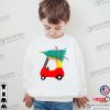 Red Car And Christmas Tree Kid Shirt